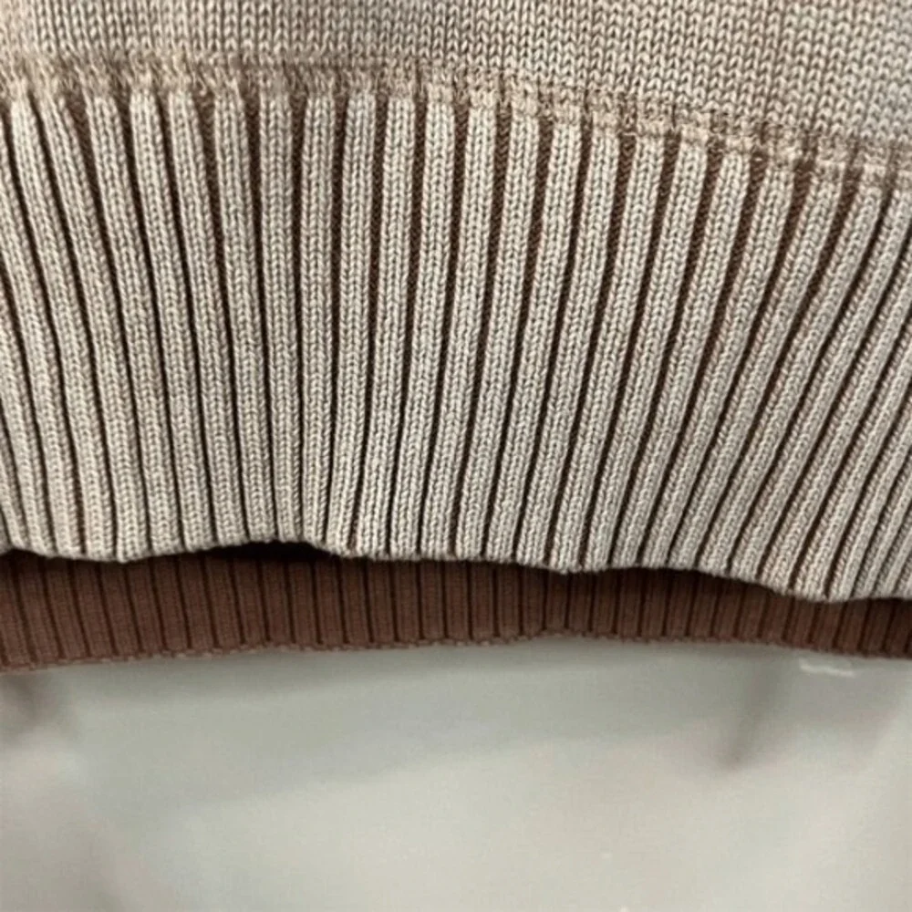 Cooper‎ Jones Men's Beige Knit Pullover Sweater Size Medium Crew Neck Outdoor